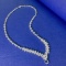 14k Gold 2.98 Ctw Natural H Diamond Necklace