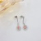 14k Gold 0.56 Ctw Natural Pink Diamond & Diamond Earrings