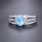 14k Gold 1.28 Ctw Natural Paraiba Tourmaline & Diamond Ring
