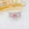 Gia Certified 14k Gold 1.41 Ctw Natural Pink Diamond & Diamond Ring