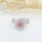 14k Gold 0.85 Ctw Natural Pink Diamond & Diamond Ring