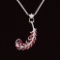 14k Gold 6.8 Ct Vivid Red Natural Ruby & Diamond Brooch/pendant