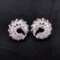 14k Gold 3.45 Ct Natural H Diamond Earrings