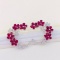 14k Gold 8.2 Ct Natural Ruby & Diamond Earrings
