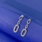 14k Gold 0.78 Ctw Natural H Diamond Earrings