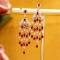 14k Gold 2.85 Ctw Natural Ruby & Diamond Earrings