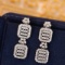 14k Gold 0.9 Ct Natural H Diamond Earrings