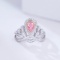 14k Gold 0.83 Ctw Natural Pink Diamond & Diamond Ring