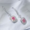 14k Gold 1.47 Ctw Natural Pink Diamond & Diamond Earrings