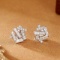 14k Gold 2.32 Ctw Natural H Diamond Earrings