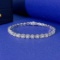 14k Gold 0.83 Ct Natural H Diamond Bracelet