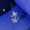 14k Gold 0.41 Ct Natural H Diamond & Butterfly Ring