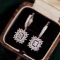 14k Gold 0.60 Ct Natural H Diamond Earrings