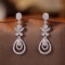 14k Gold 0.24 Ct Natural H Diamond Earrings