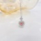14k Gold 0.49 Ctw Natural Pink Diamond & Diamond Necklace