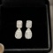 14k Gold 0.64 Ct Natural H Diamond Earrings