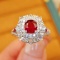 14k Gold 2.02 Ctw Natural Ruby & Diamond Ring
