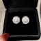 14k Gold 0.94 Ct Natural H Diamond Earrings