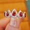 14k Gold 1.22 Ctw Natural Ruby & Diamond Ring