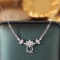 14k Gold 1.15 Ct Natural H Diamond Necklace