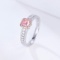 14k Gold 0.84 Ctw Natural Pink Diamond & Diamond Ring