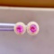 14k Gold 1.5 Ct Natural Spinel & Diamond Earrings