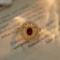 14k Gold 1.05 Ctw Vivid Red Natural Ruby & Diamond Ring