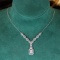 14k Gold 1.15 Ct Natural H Diamond Necklace