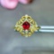 14k Gold 0.50 Ctw Natural Ruby & Diamond Ring