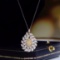 14k Gold 1.4 Ct Natural Color Diamond Necklace