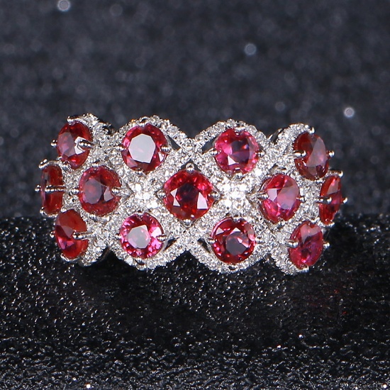 14k Gold 2.88 Ct Natural Ruby & Diamond Ring
