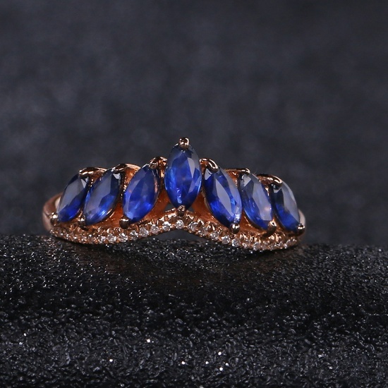 14k Gold 1.39 Ct Natural Sapphire & Diamond Ring