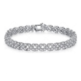 14k Gold 4.50 Ct Natural H Diamond Bracelet