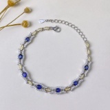 14k Gold 1.75 Ct Natural Sapphire & Diamond Bracelet