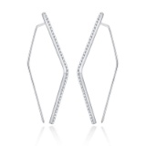 14k Gold 1.20 Ct Natural H Diamond Earrings