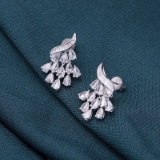 14k Gold 1.42 Ct Natural H Diamond Earrings