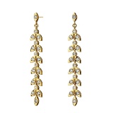 14k Gold 1.30 Ct Natural H Diamond Earrings