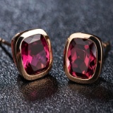 14k Gold 2.87 Ct Natural Tourmaline Earrings