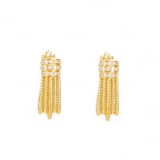 14k Gold 0.45 Ct Natural H Diamond Earrings
