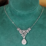 14k Gold 1.5 Ct Natural H Diamond Necklace