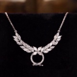 14k Gold 1.5 Ct Natural H Diamond Necklace