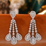 14k Gold 2 Ct Natural H Diamond Earrings