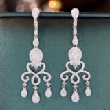 14k Gold 1.1 Ct Natural H Diamond Earrings