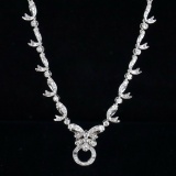14k Gold 0.56 Ct Natural H Diamond Necklace