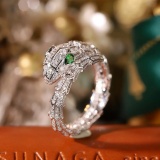 14k Gold 0.97 Ctw Vivid Green Natural Tsavorite & Diamond Ring