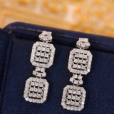14k Gold 0.9 Ct Natural H Diamond Earrings