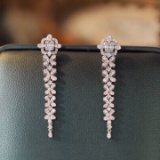 14k Gold 0.76 Ct Natural H Diamond Earrings
