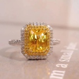 14k Gold 2.59 Ctw Natural Sapphire & Diamond Ring