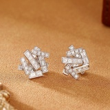 14k Gold 2.32 Ctw Natural H Diamond Earrings