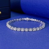 14k Gold 0.83 Ct Natural H Diamond Bracelet